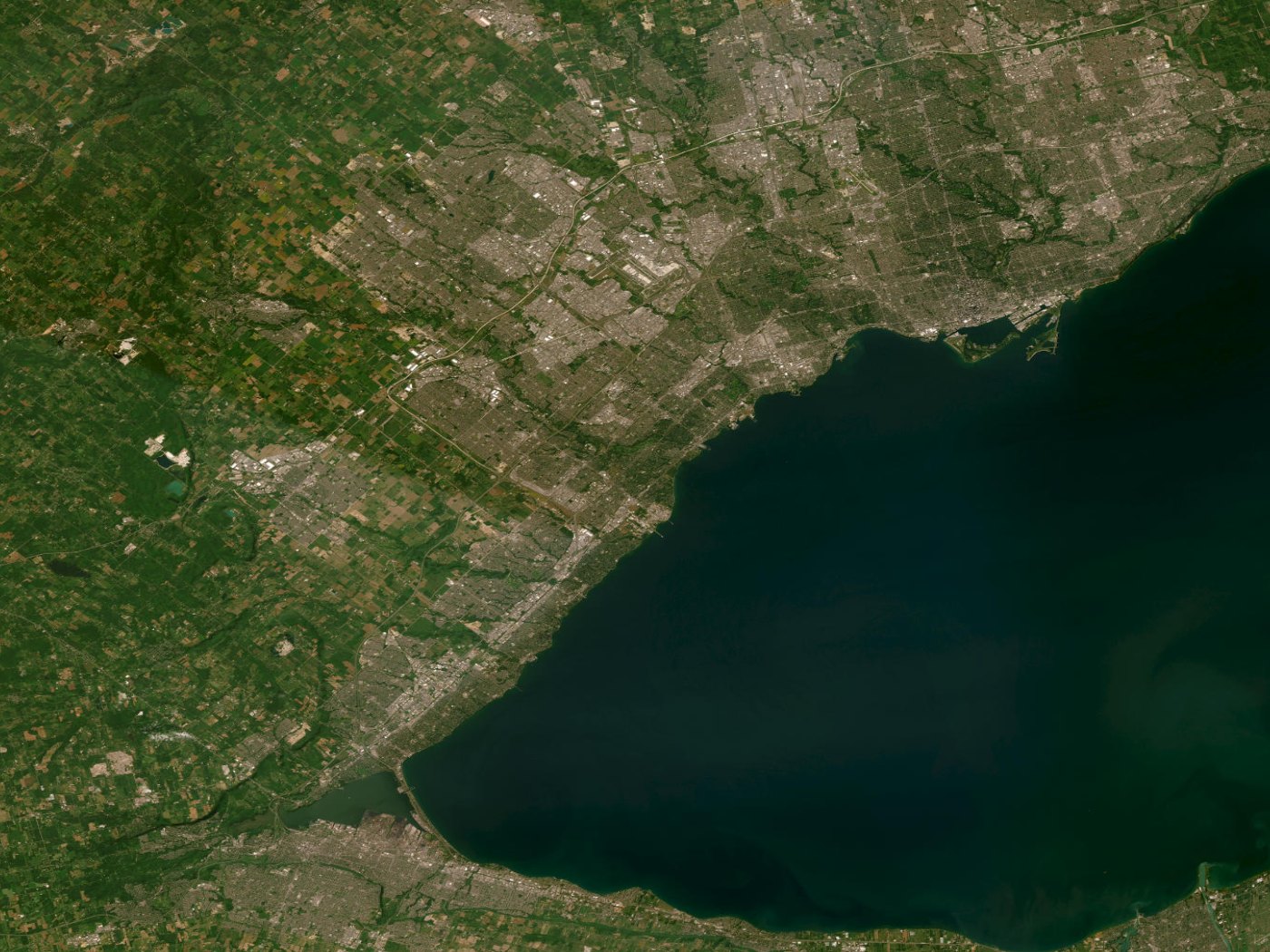 Satellite view of NorthCrest Construction's service area across Mississauga and the Greater Toronto Area